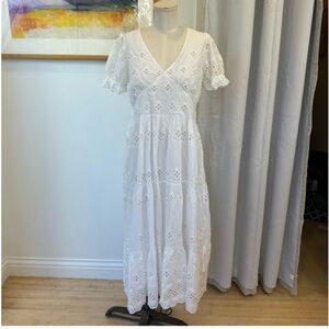 Sail to Sable Eyelet maxi dress